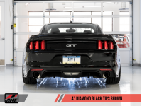 Exhaust AWE Ford Mustang 2.3 EcoBoost MK6 Rear Exhaust Touring Edition - 3015-32086 | 3015-33086